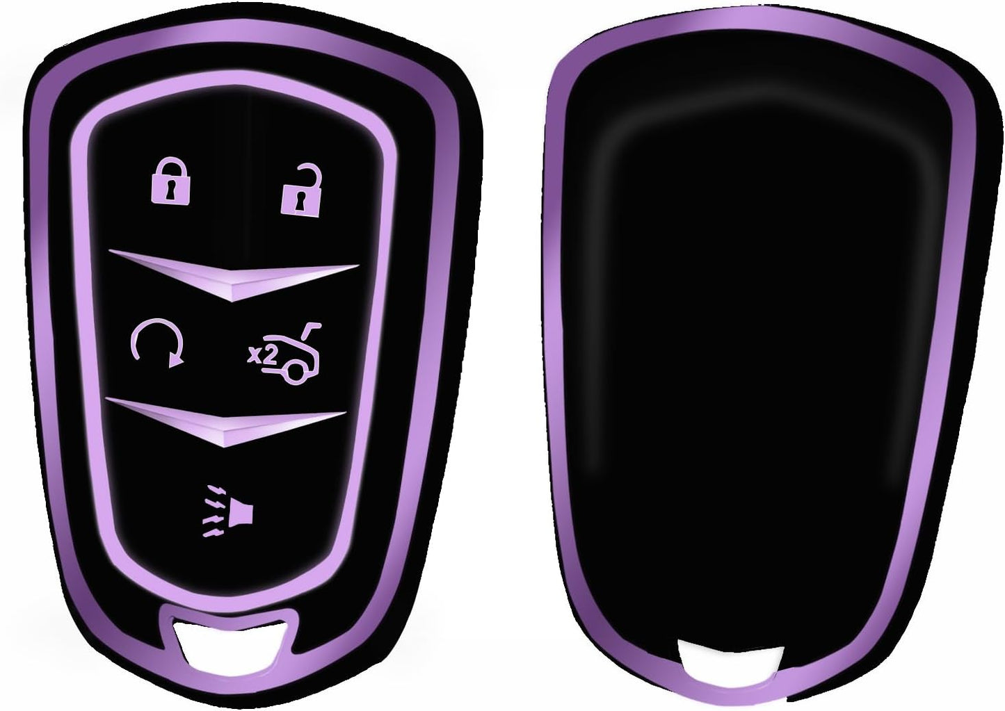 Funda TPU llavero Cadillac XT4 XT5 XT6 XTS 2015-19 Negro