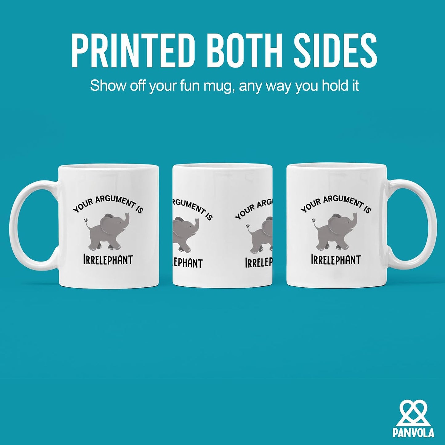 Taza cerámica elefante 11oz regalo hombres mujeres
