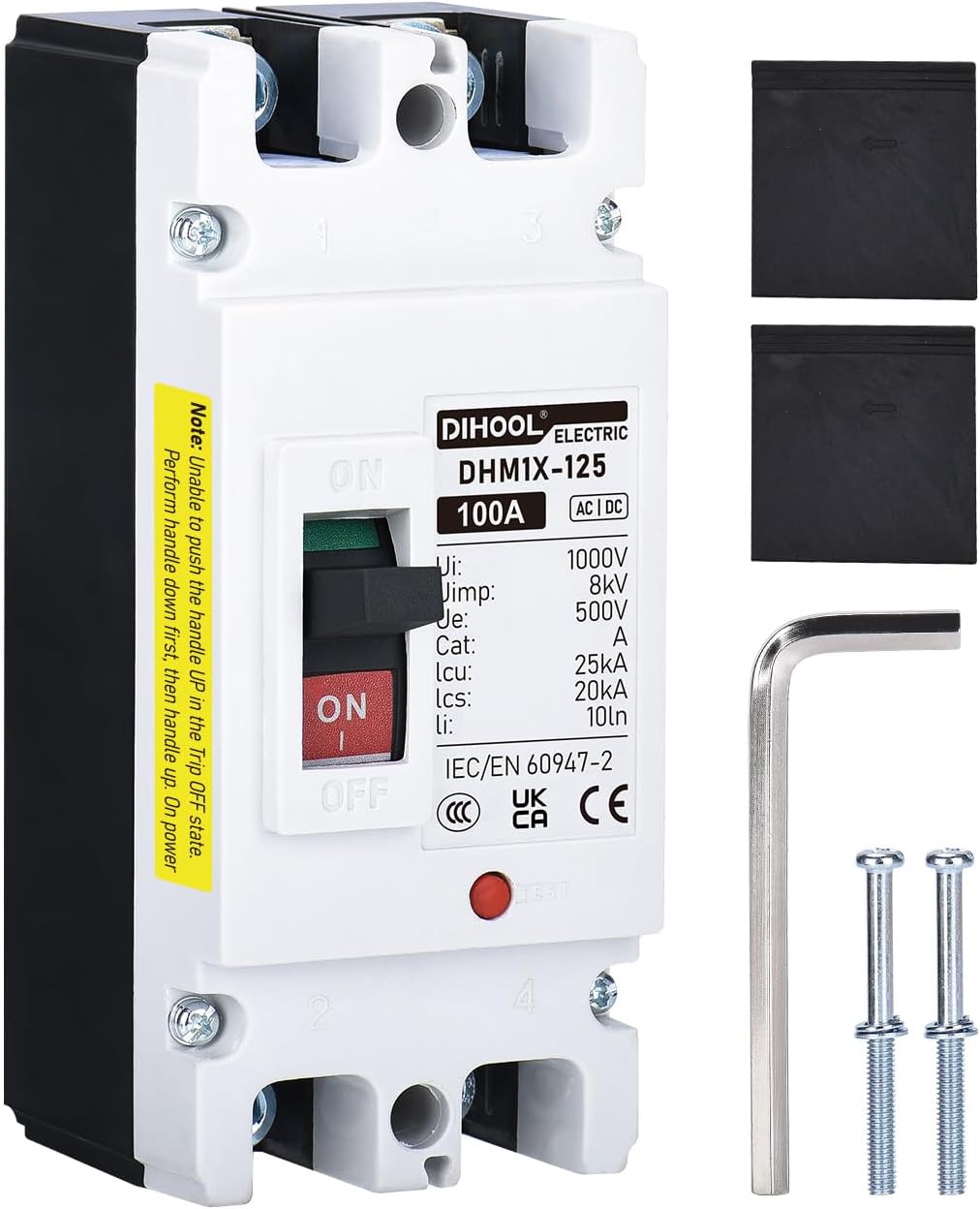 Interruptor circuito DC 100A para motor barco y remolque