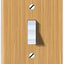 Placa interruptor palanca textura bambú