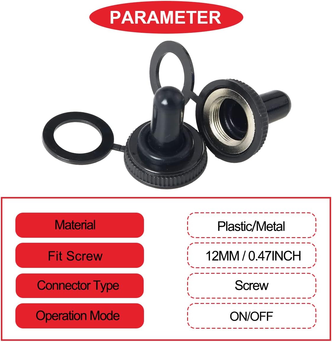 15 Pzas Cubiertas Bota Goma Impermeable 12mm