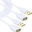Cable USB 2.0 tipo A macho a hembra 10ft chapado en oro