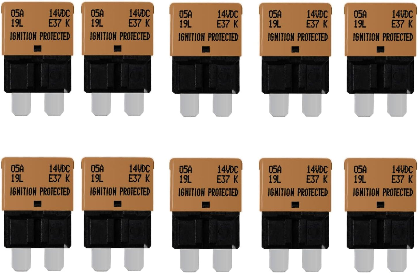 Disyuntor automático 5A fusibles ATC/ATO perfil bajo paquete 10