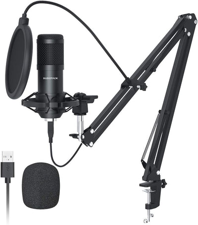 Micrófono USB condensador estudio 192KHz 24 bits para PC