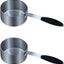2 Tazas Medidoras 1/2 Taza con Agarre Silicona Negro