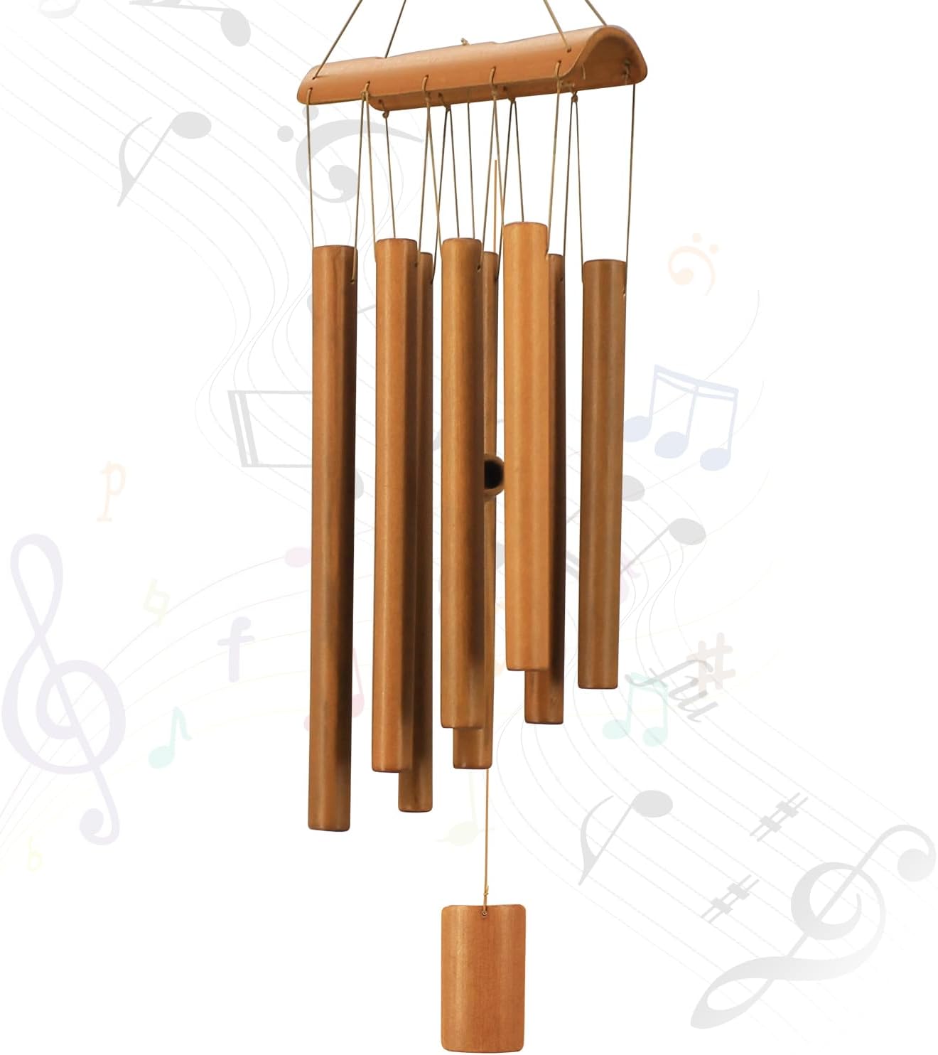 Campanillas de viento bambú sonidos naturales decoración