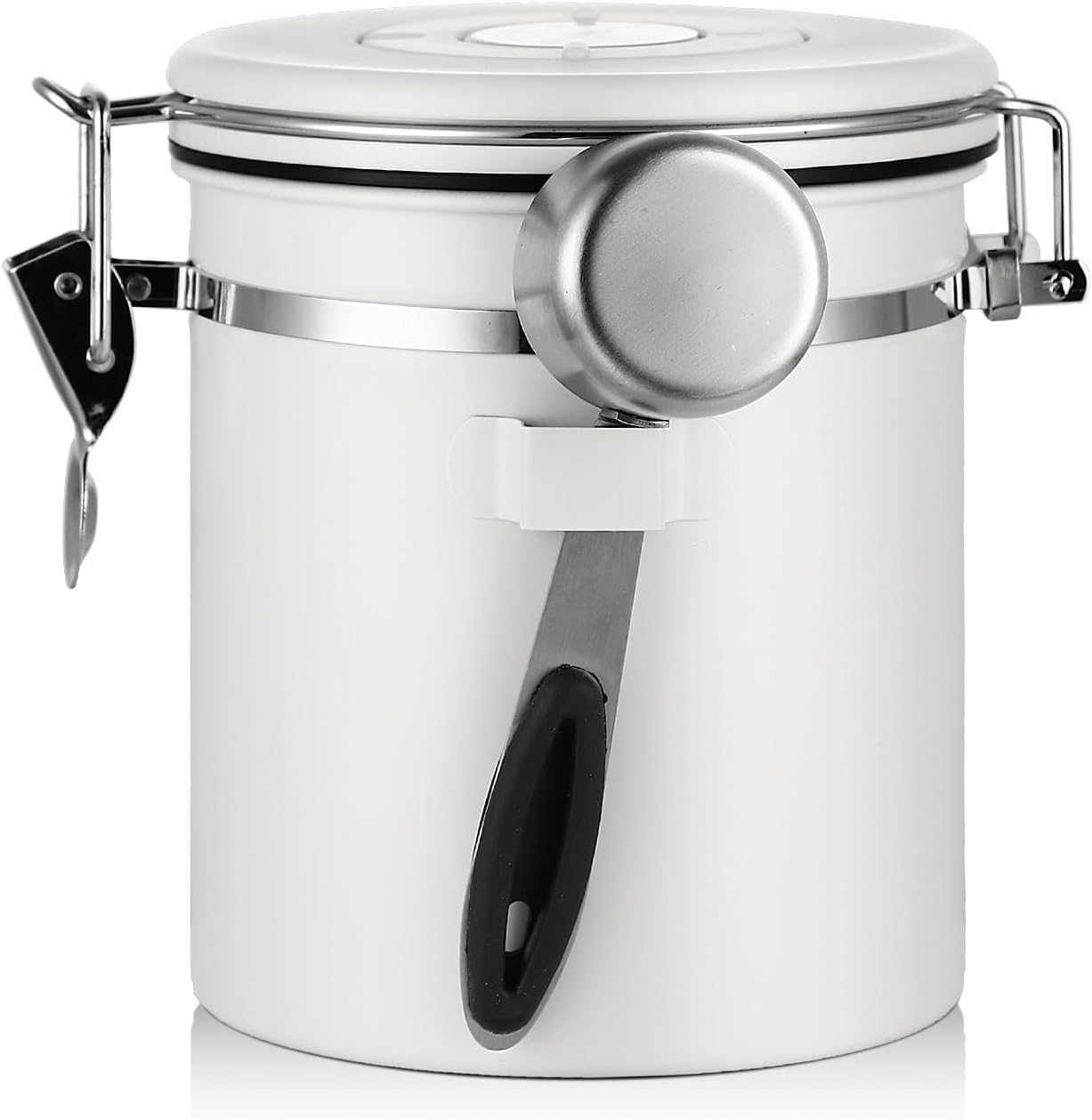 Contenedor café acero inox hermético 40.6oz blanco