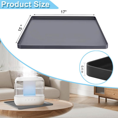 Tapete silicona humidificador con borde elevado