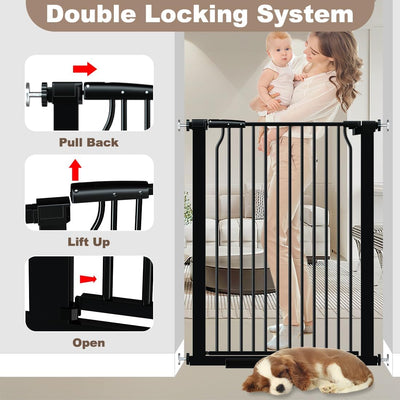 Puerta de seguridad para perros grandes 71.3-74pulg