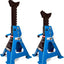Soportes gato coche 2 toneladas doble bloqueo acero azul