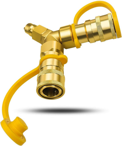 Separador en Y 3/8pulg gas natural propano adaptador Weber