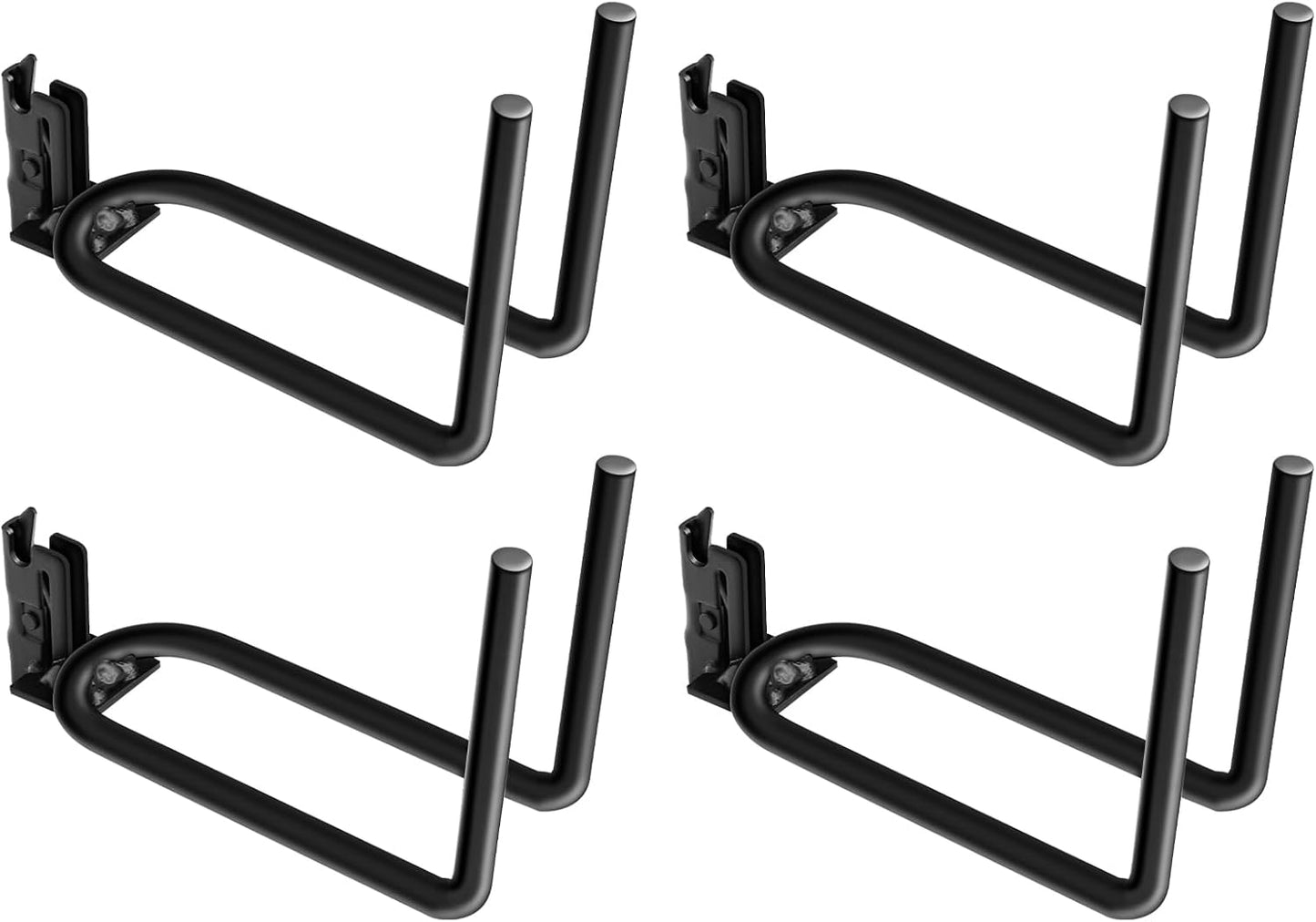 Organiz. E-Track set 4 colgador pala gancho doble negro