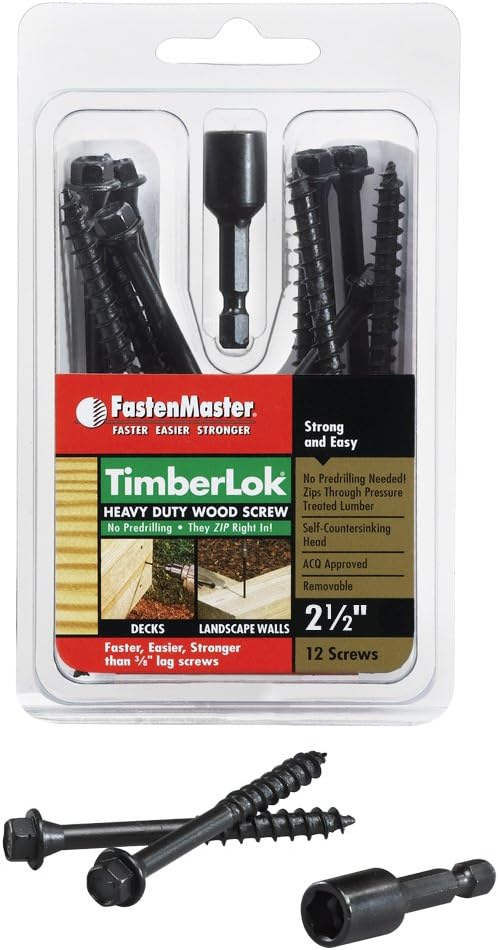 Tornillo madera reforzado set 12 FMTLOK212