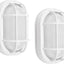 Luminaria LED ovalada exterior 8.5" 10.5W 3000K