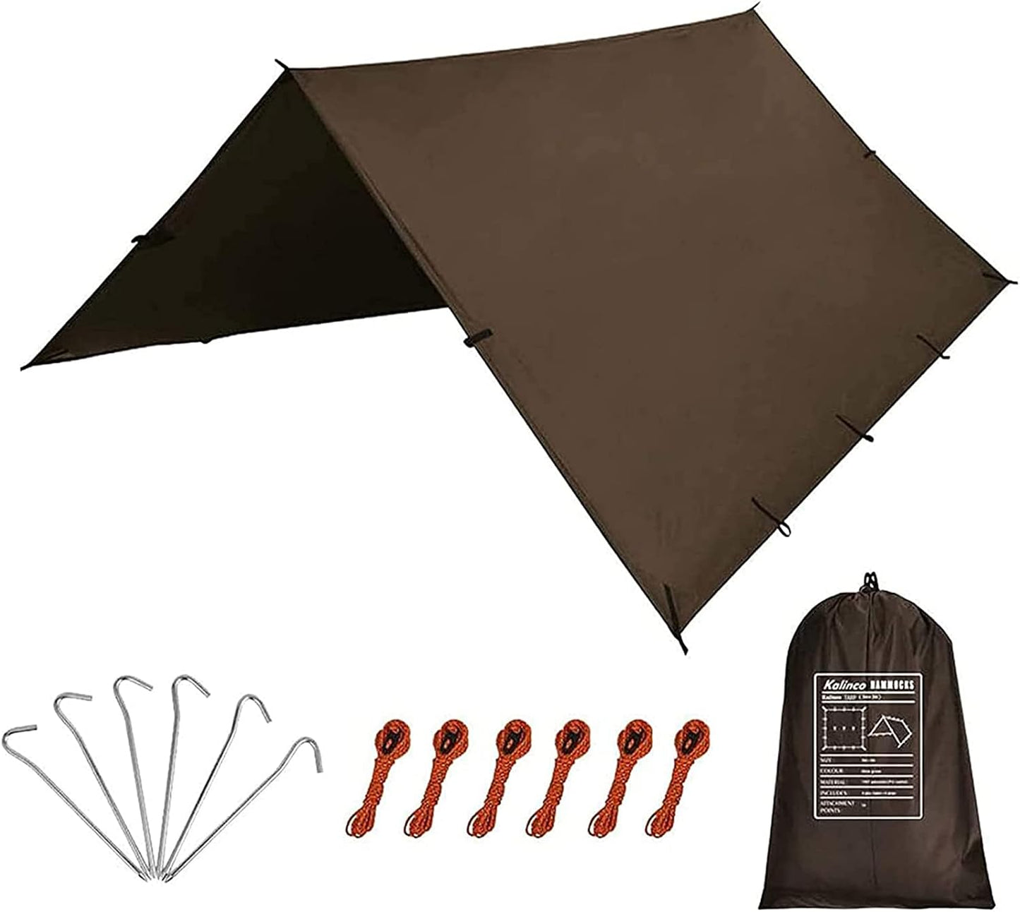 Lona impermeable camping 13x13ft multifuncional