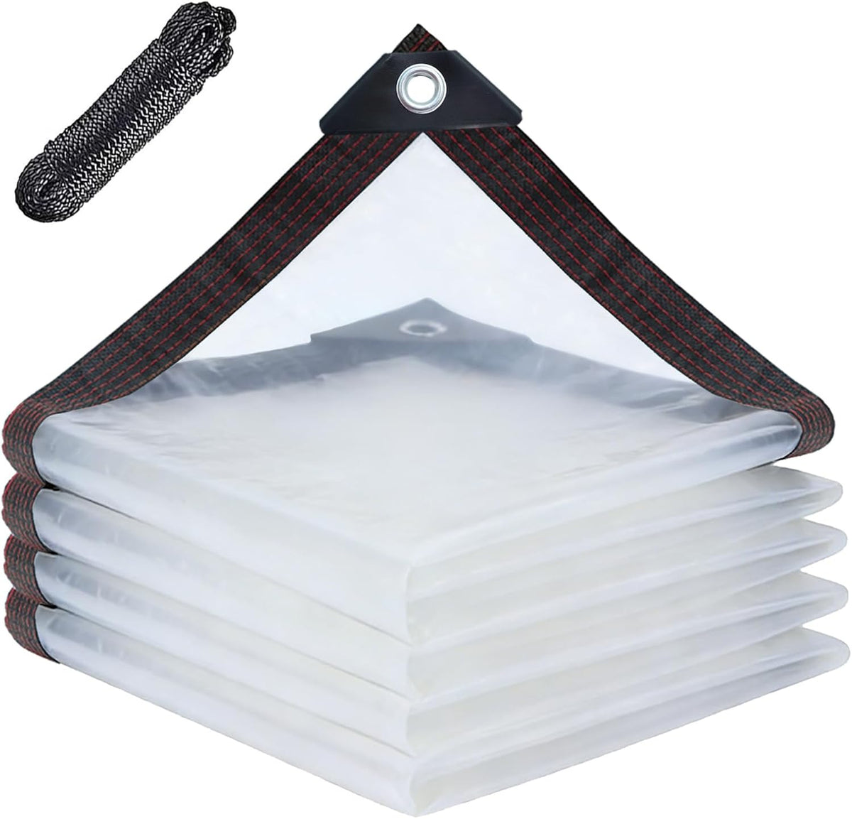 Lona transparente 8x10ft impermeable con ojales para gallinero