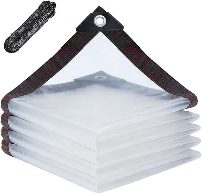 Lona transparente 8x10ft impermeable con ojales para gallinero