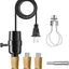 Kit lámpara botella vino broca vidrio 0.354pulg e26 8ft