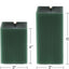 Velas LED cuadradas batería control remoto 2 pzas