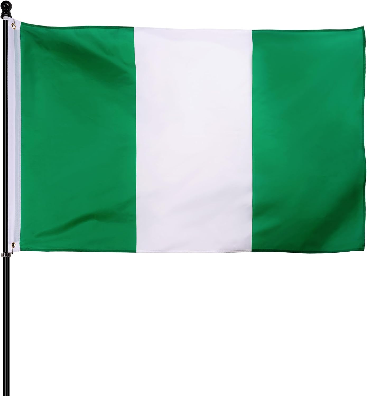 Bandera Nigeria 3x5ft poliéster grueso resistente