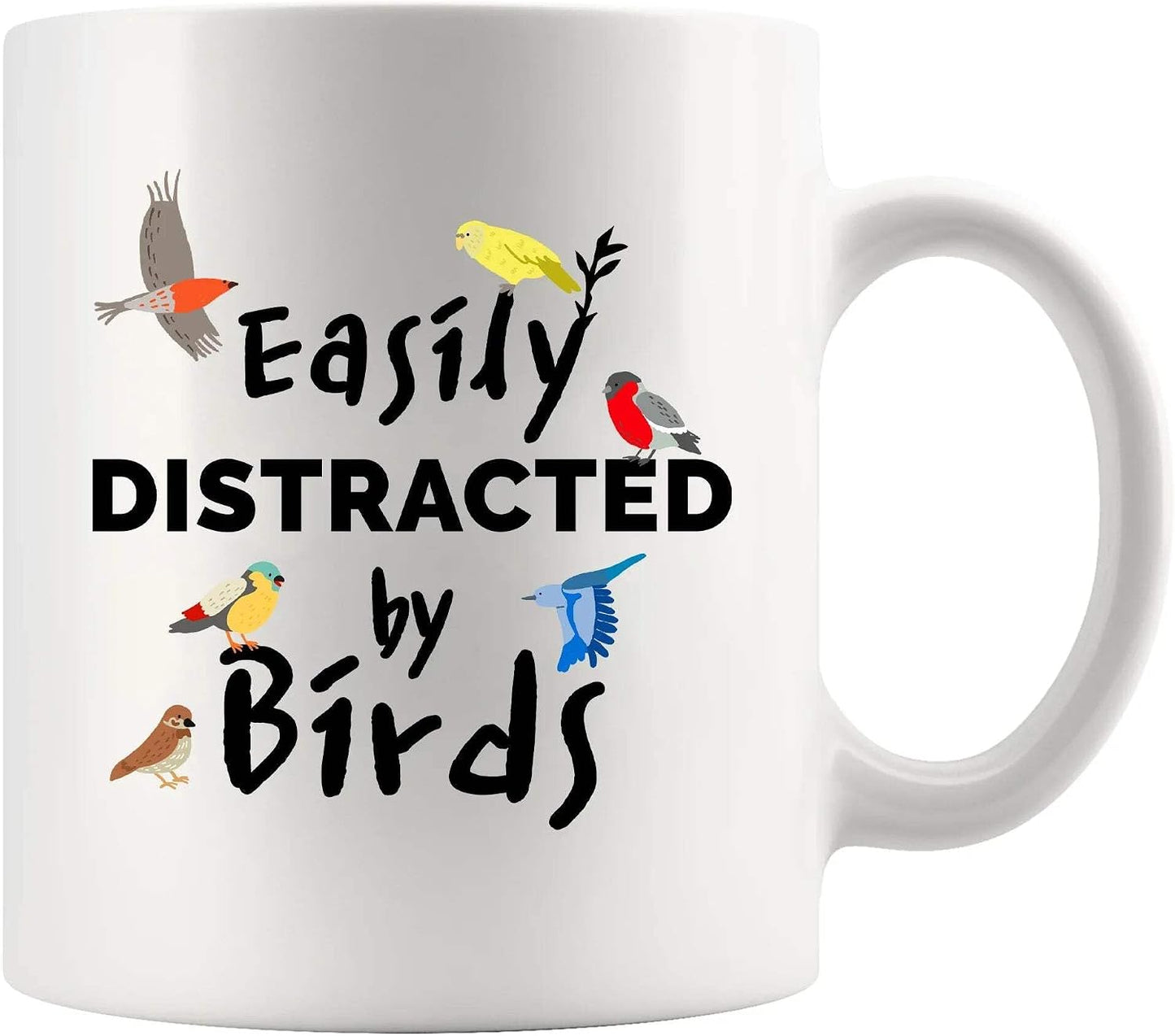 Taza cerámica para amantes de los pájaros 11oz