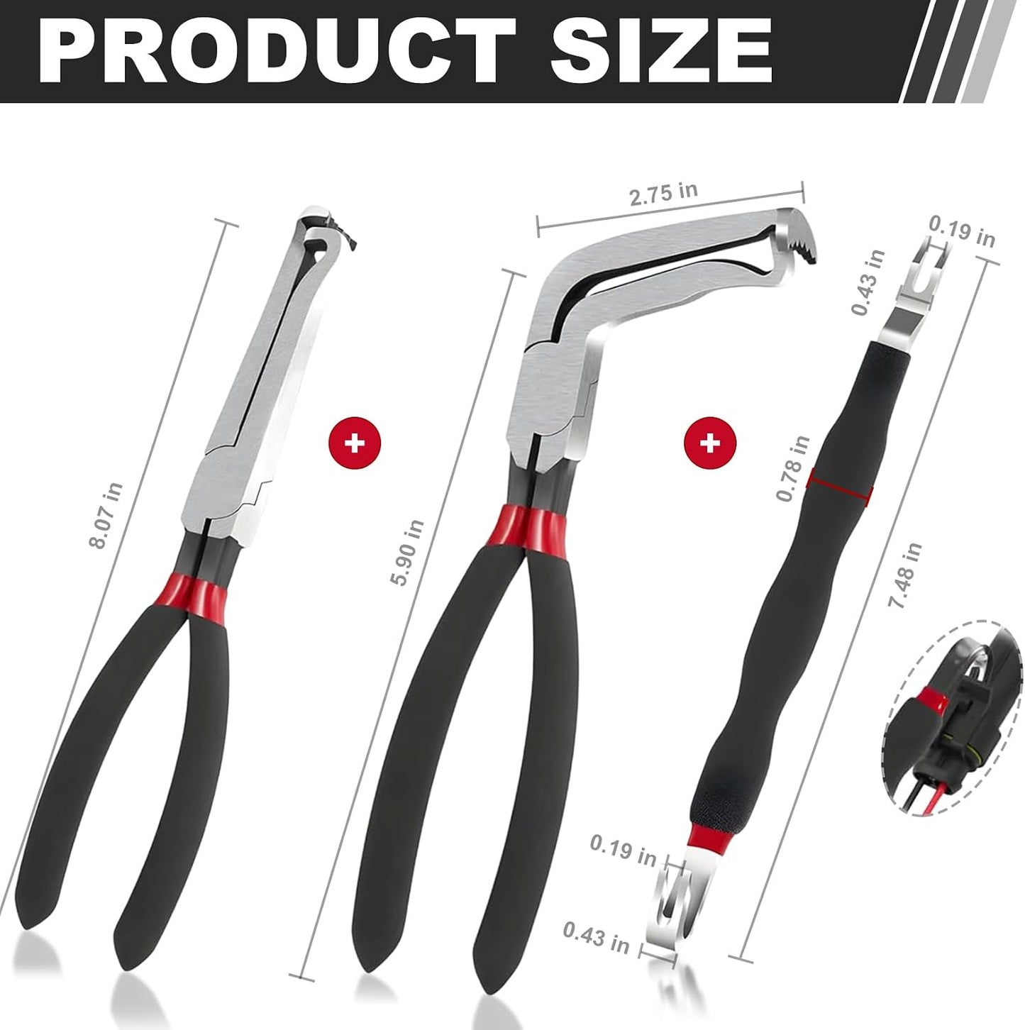Alicates electricos 8" separador conectores 13120