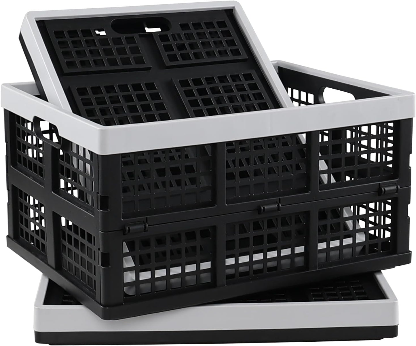 3 Pack Cajas Plegables Plástico 34qt