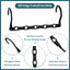Pack 20 perchas mágicas plástico para ropa pesada dormitorio