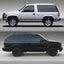 2 Visera ventilación Chevy S10 GMC Sonoma 94-03 Blazer