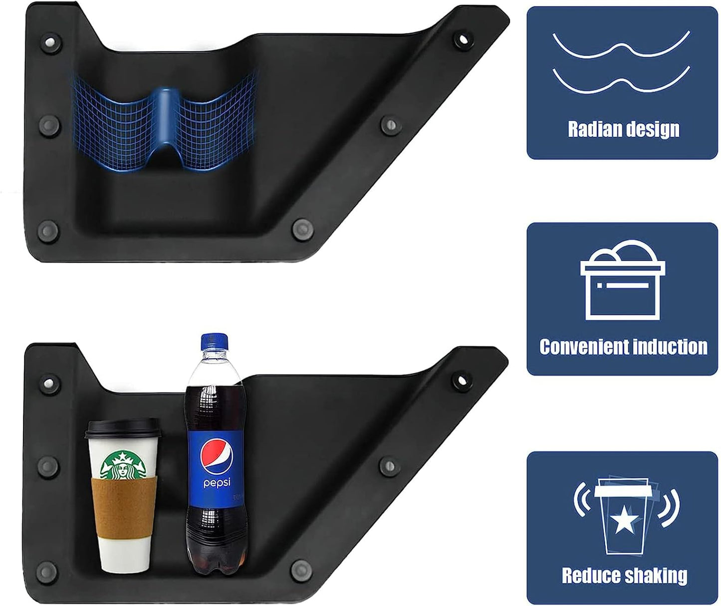 4 Portavasos Bolsillo Puerta Lateral Comp Ford Bronco
