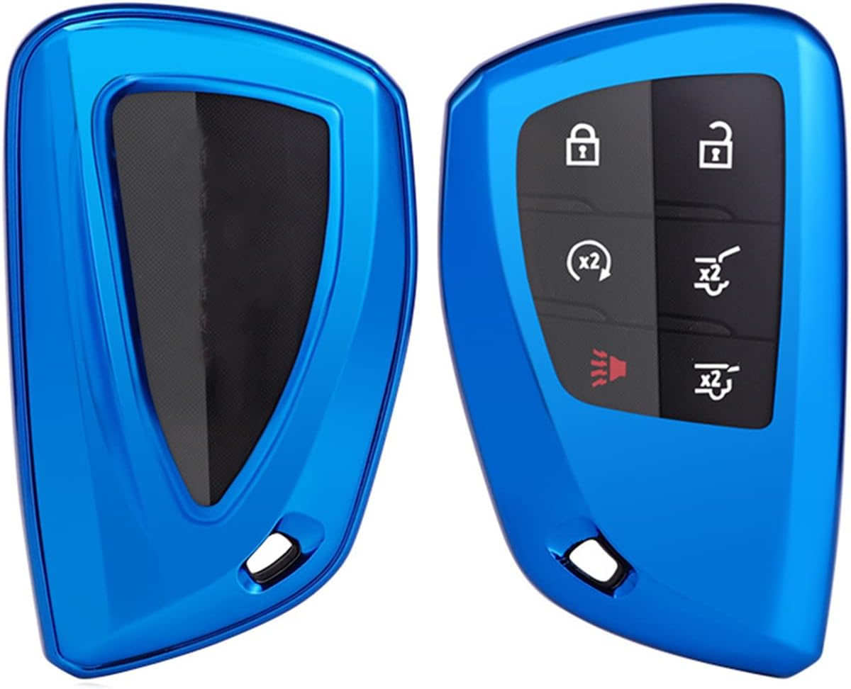 Funda llavero sin llave GMC Yukon Chevy Suburban Tahoe azul
