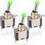 3 Interruptores Palanca LED 12V 20A para Auto RV Barco