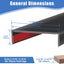 Borde goma protector autoadhesivo EPDM 2-1/4pulg 10pies negro