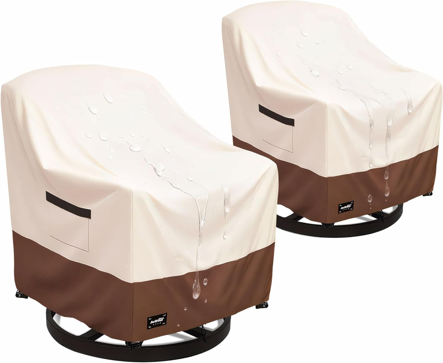 2 Fundas sillas exterior 35x37x38pulg impermeables