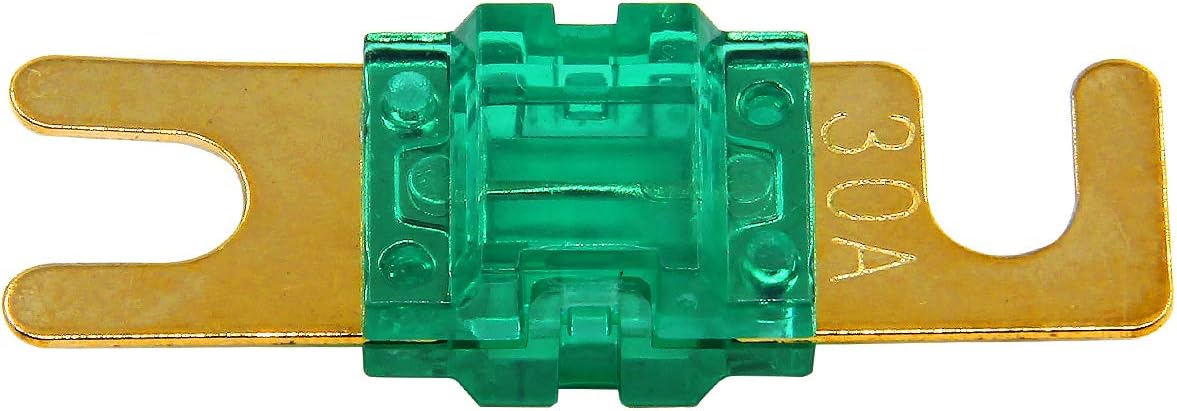 Pack 5 fusibles MANL 30A Mini ANL chapado oro