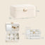 Caja joyas 2 capas con llave espejo mujer