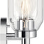 Lámpara tocador 3 luces cristal cromo comp techo