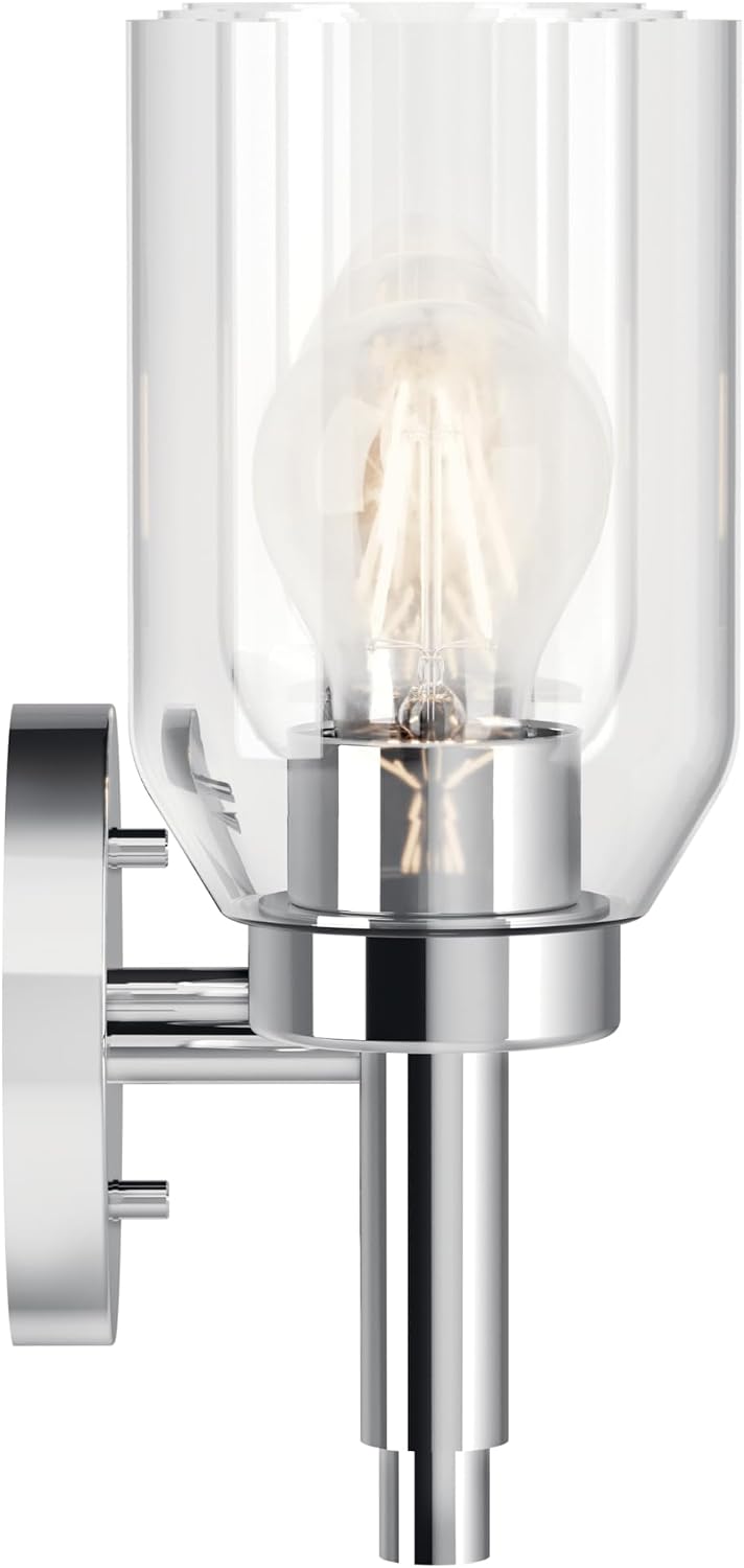 Lámpara tocador 3 luces cristal cromo comp techo