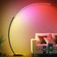 Lámpara pie RGB LED 1800lm control remoto sala dormitorio