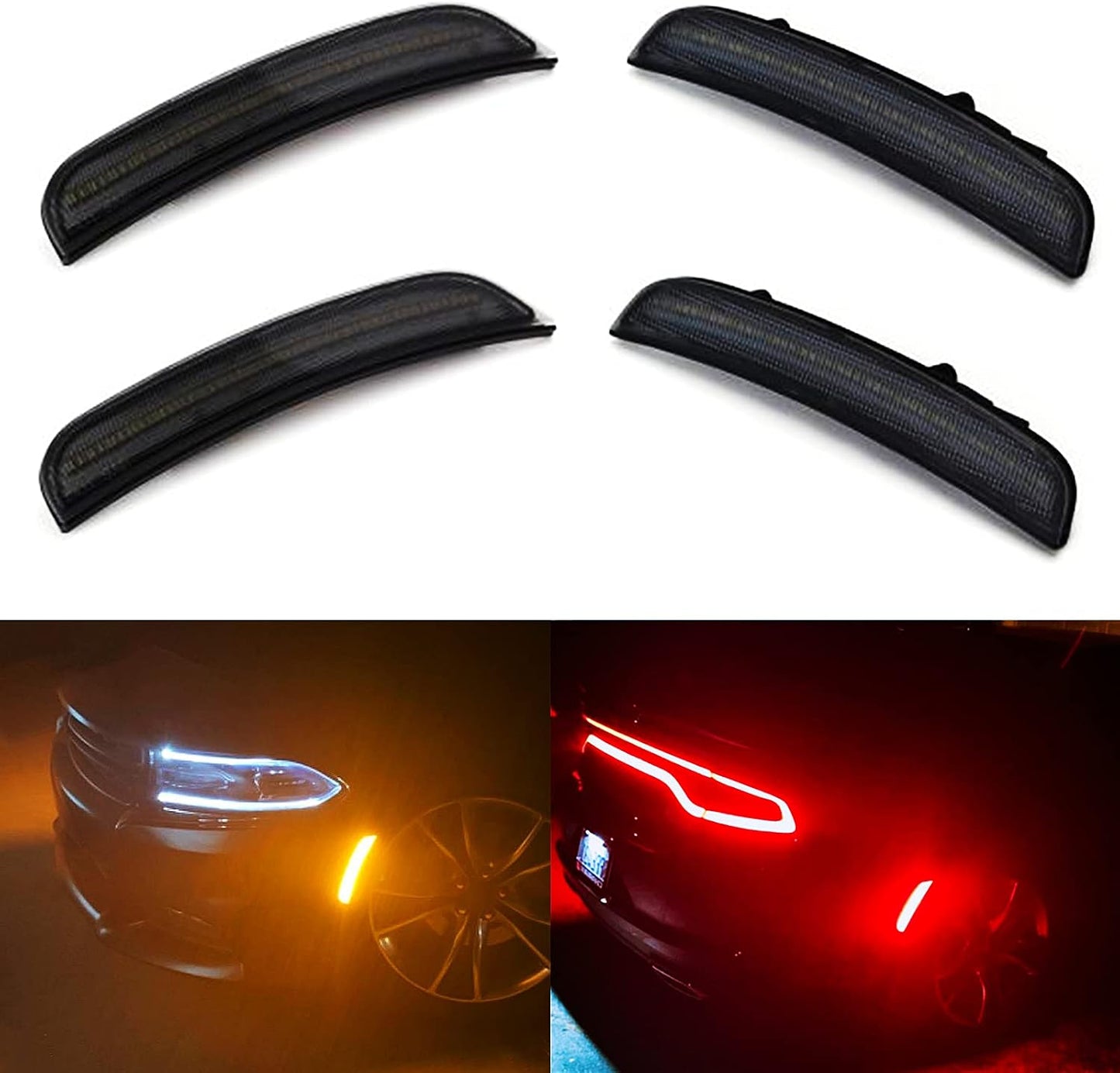Luz LED marcador lateral rojo ámbar coche