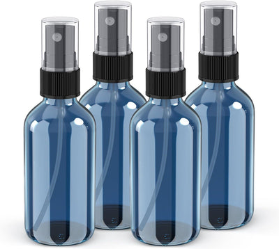 Botellas spray vidrio ámbar con embudo cuentagotas