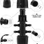 10 Pzas Tubo Riego 1/2 a 1/4 pulg Anti-caída Conector Hembra PE