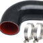 Manguera silicona acoplador codo 90 grados 57mm