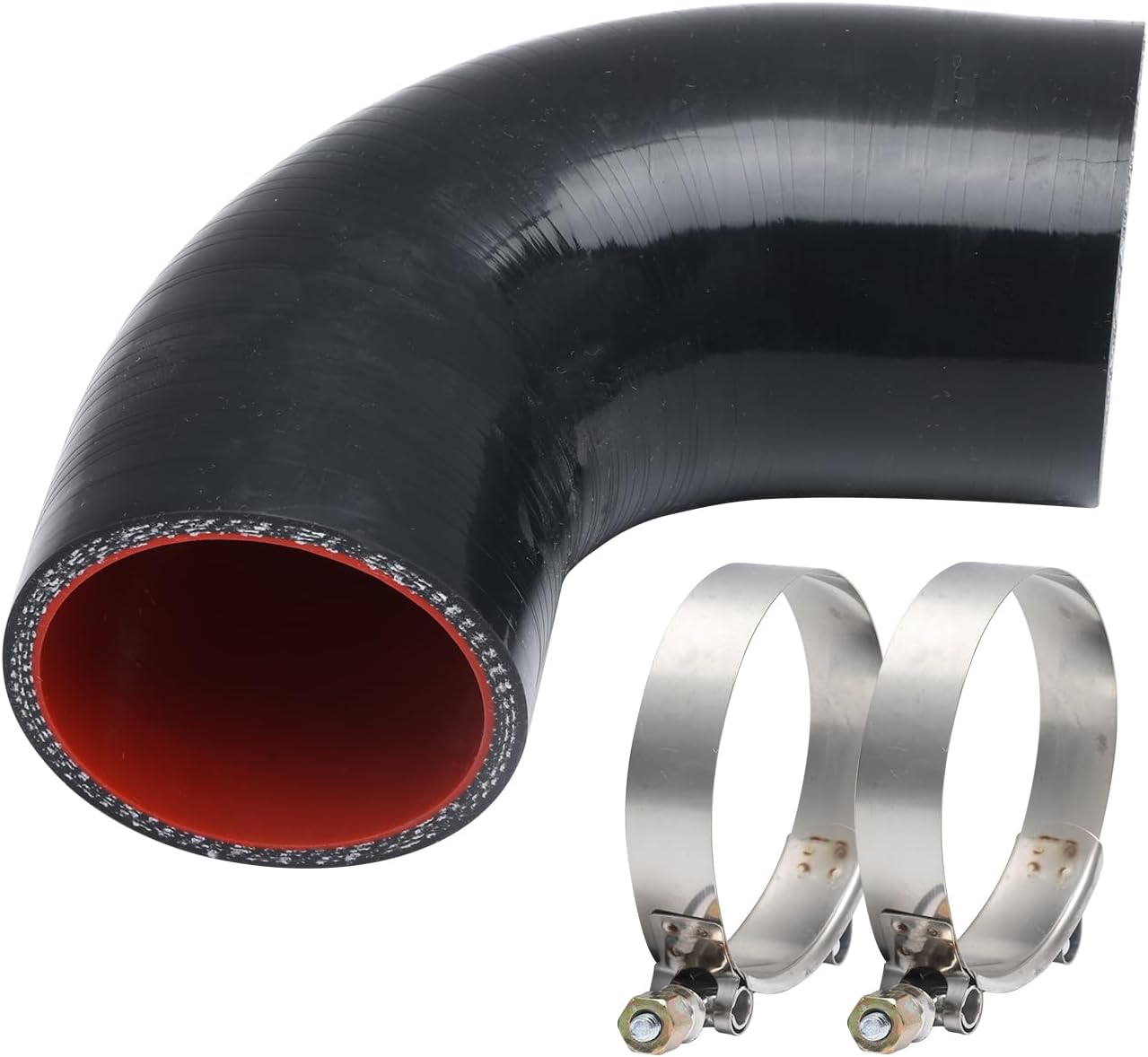 Manguera silicona acoplador codo 90 grados 57mm