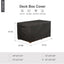 Funda banco almacenamiento exterior 62x30x26" negro