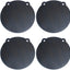 Set 4 AR500 acero 8x3/8" para disparo láser