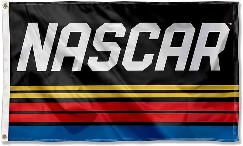 Bandera NASCAR con ojales para exteriores
