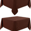 2 Manteles 48x48pulg Poliéster Color Chocolate