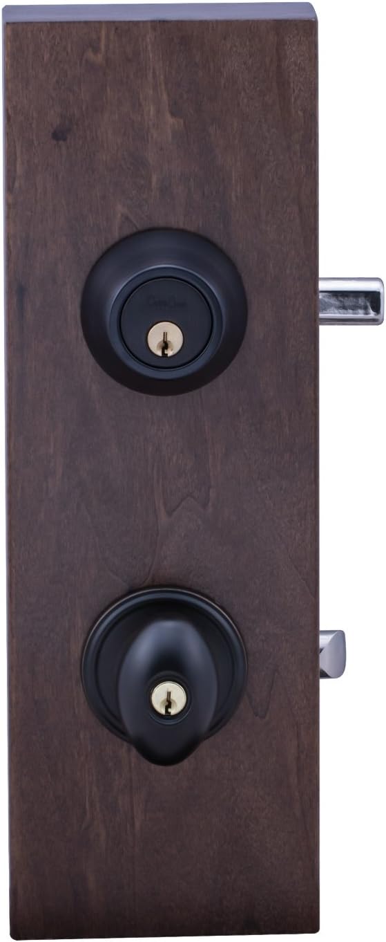 Pomo puerta huevo con llave bronce toscano