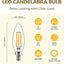 Bombilla LED E12 candelabro 2700K blanco suave 4W